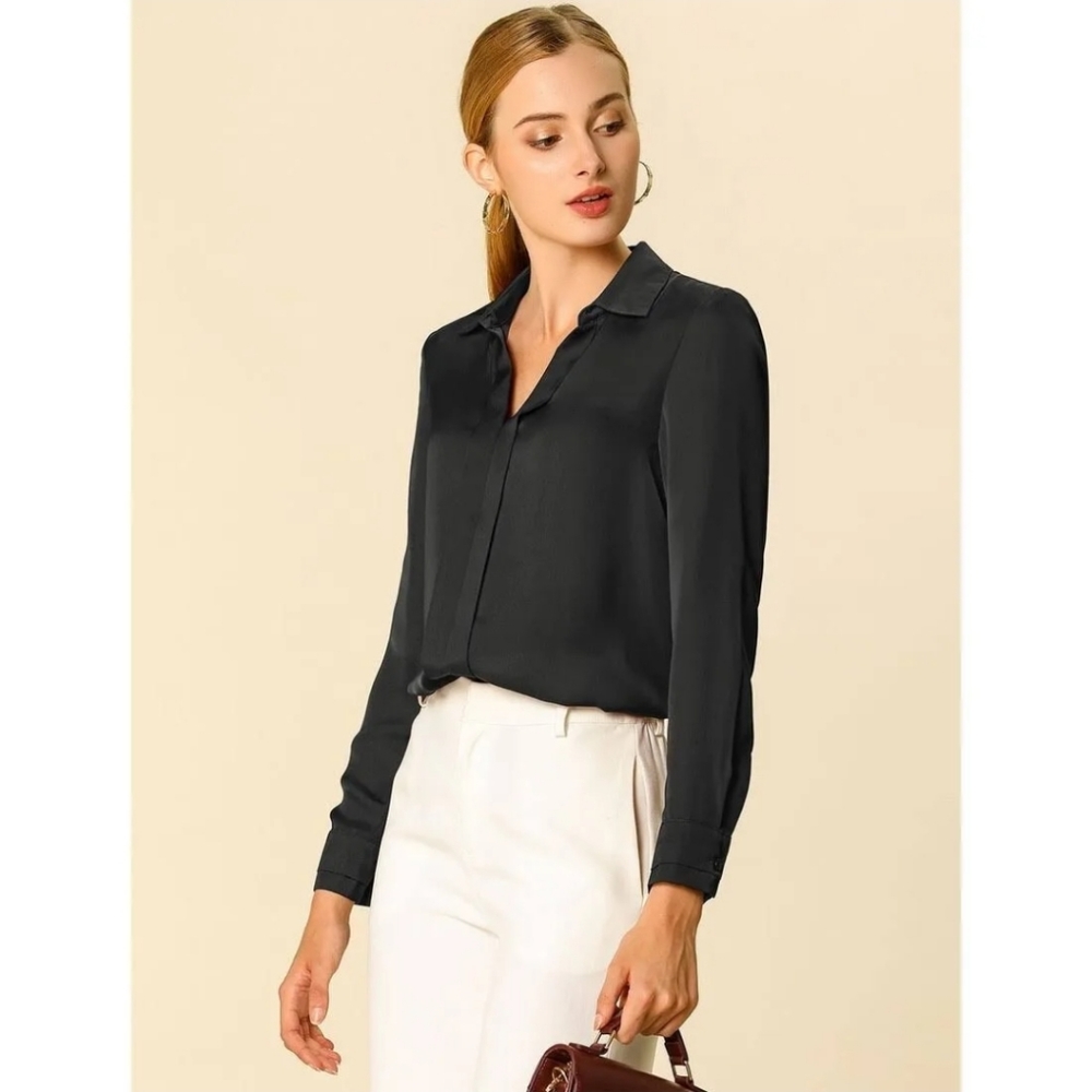 Allegra K black casual blouse- New with tags
